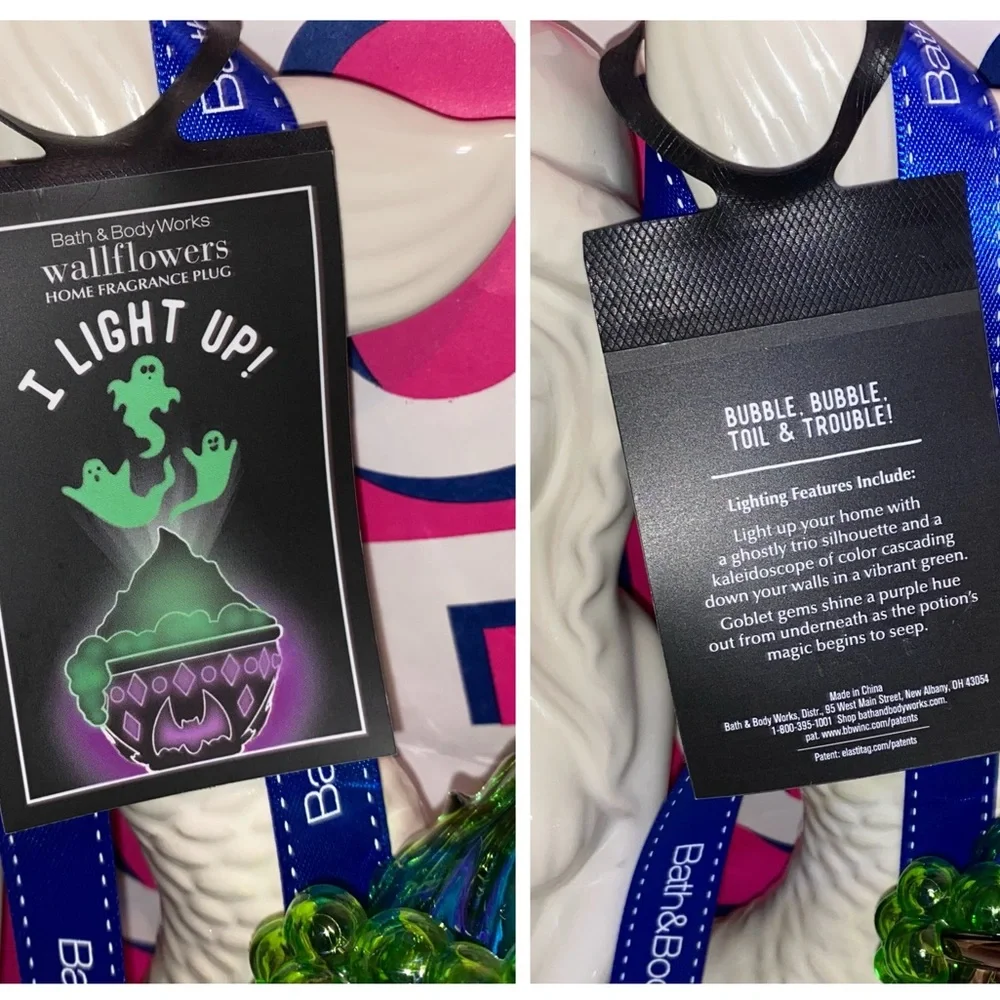 BATH AND BODY WORKS GHOSTLY GOBLET PROJECTOR NIGHTLIGHT WALLFLOWER PLUG